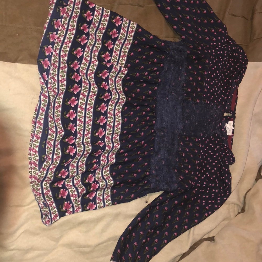 Floral long sleeve shirt